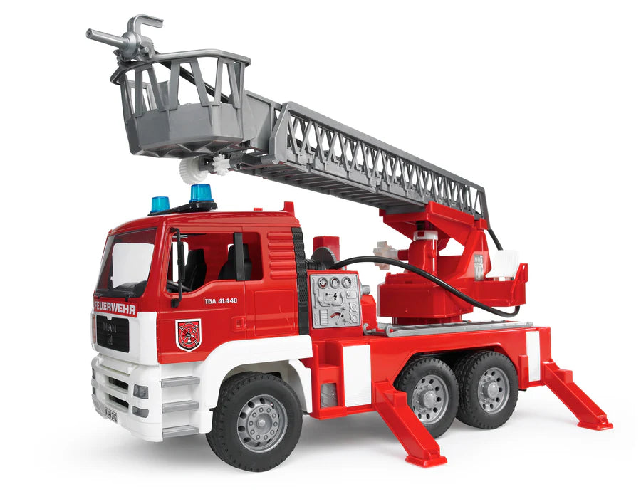 Bruder Man TGA Fire Engine with Ladder, Water Pump, Lights & Sound