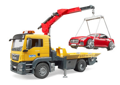 Bruder MAN TGS Tow Truck with Roadster