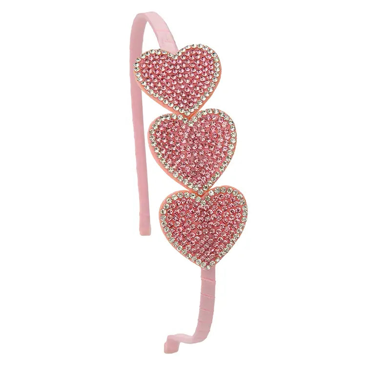 Rhinestone Heart Headband