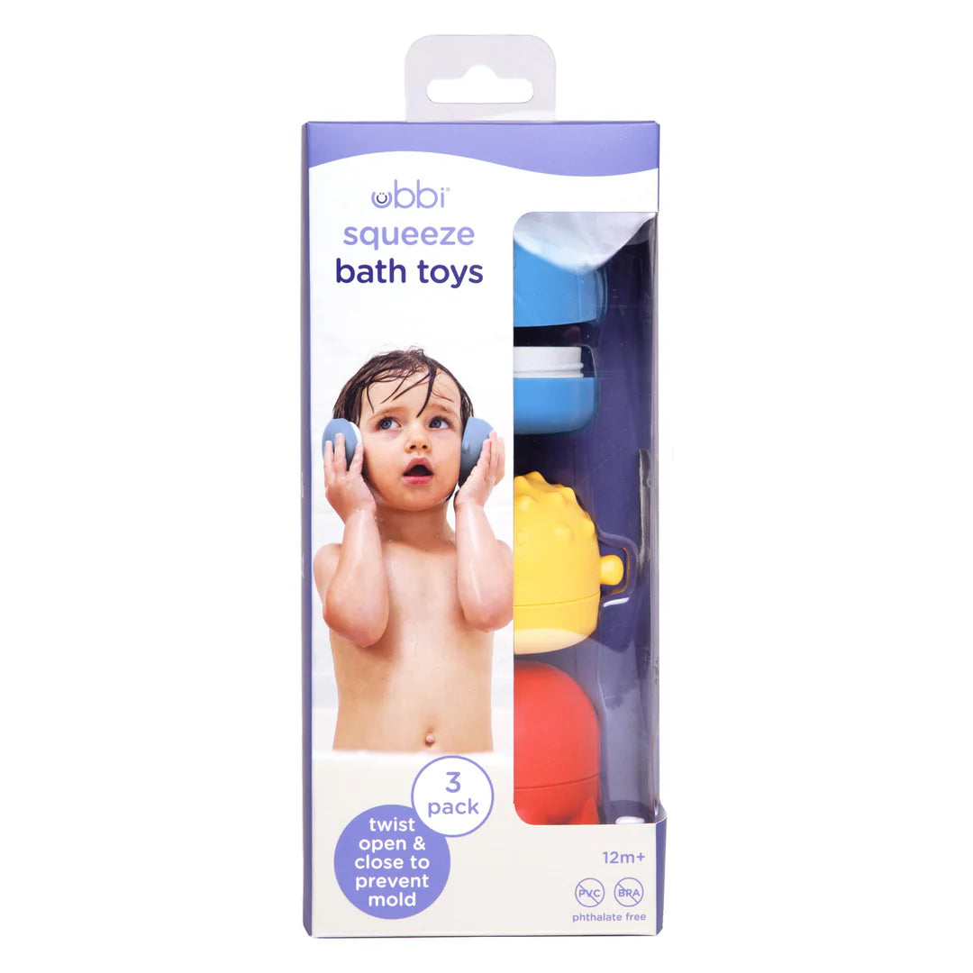 Ubbi Mold Proof Squeeze Bath Toys