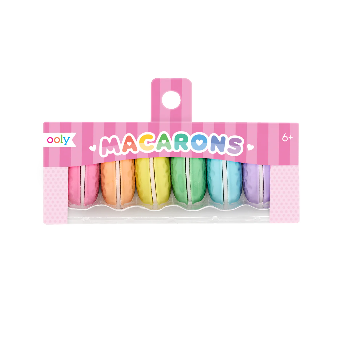 Ooly Macaron Scented Erasers Set Of 6