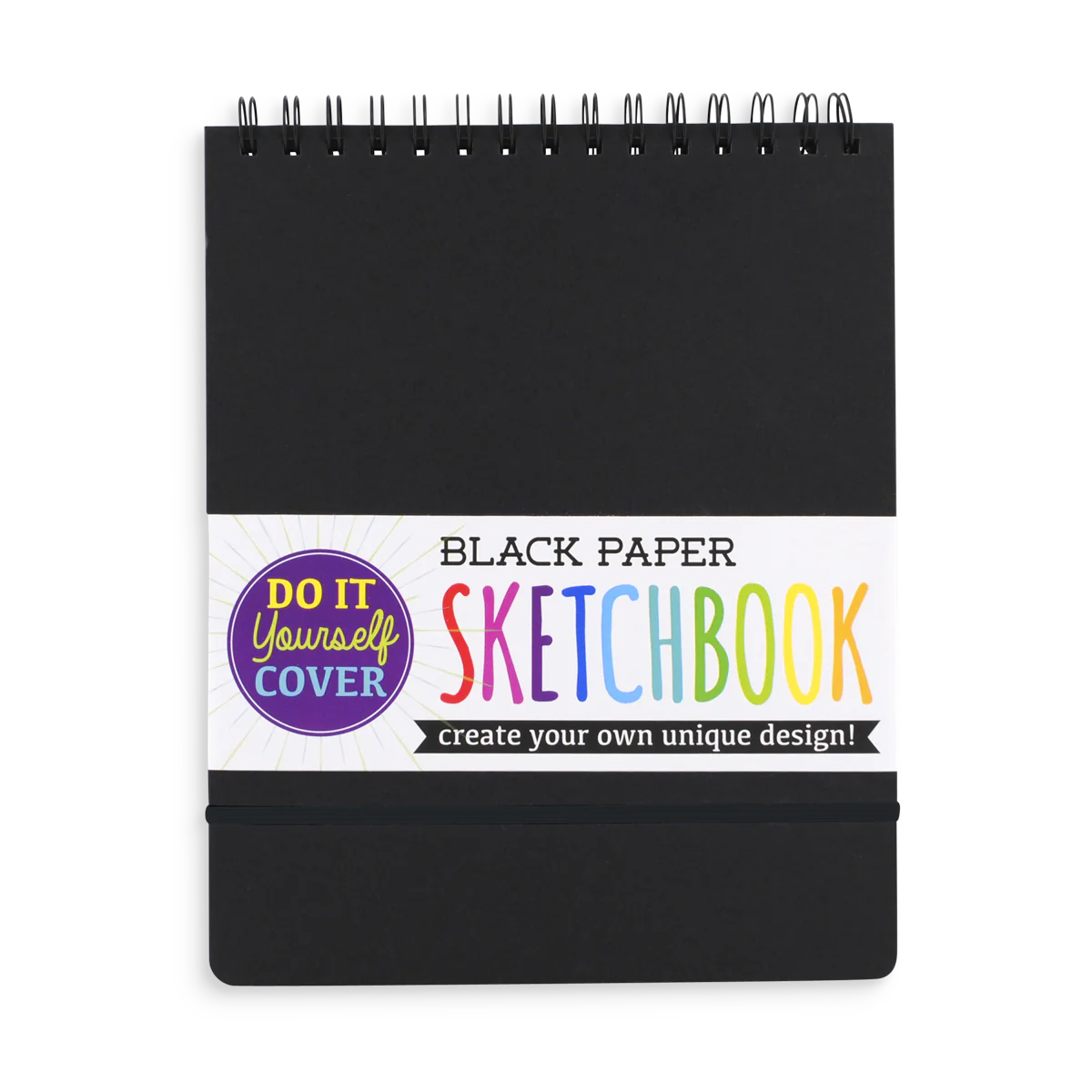 Large D.I.Y. Cover Sketchbook - Black Pages