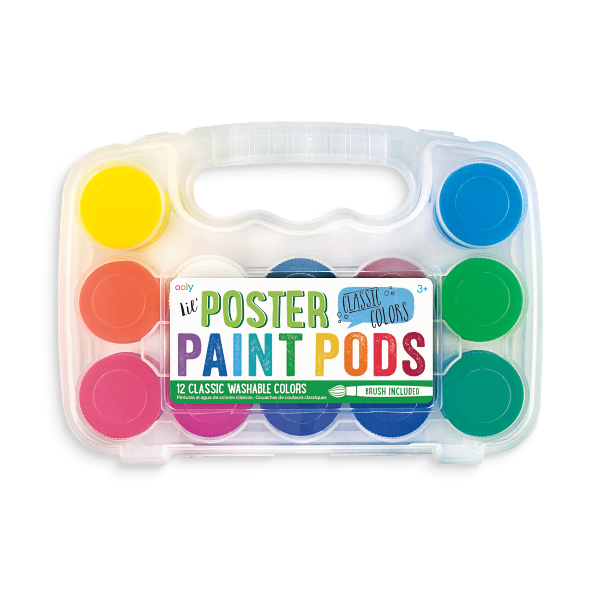 Lil' Paint Pods Poster Paints- Set of 12 Classic Colors