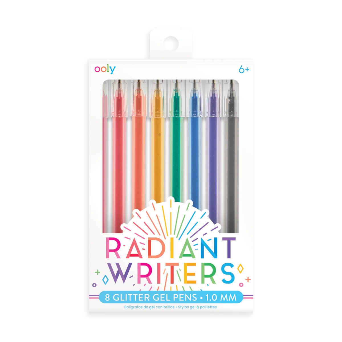 Radiant Writers Glitter Gel Pens - Set of 8