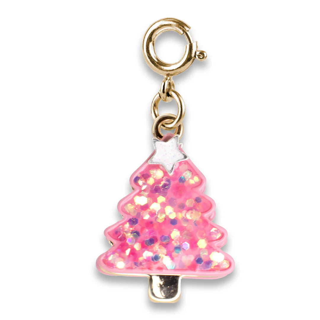 CHARM IT! GOLD PINK CHRISTMAS TREE CHARM