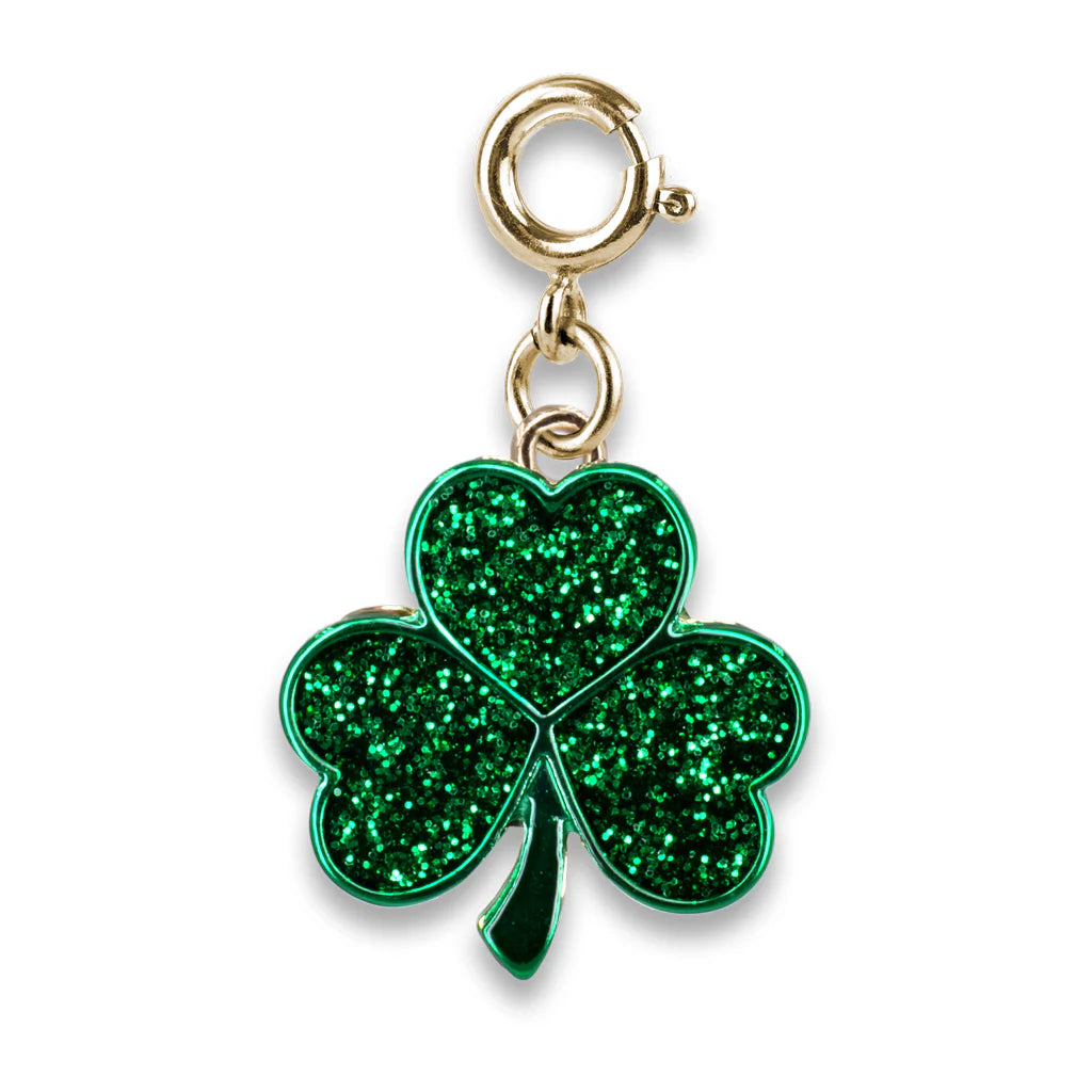 CHARM IT! Gold Glitter Shamrock Charm