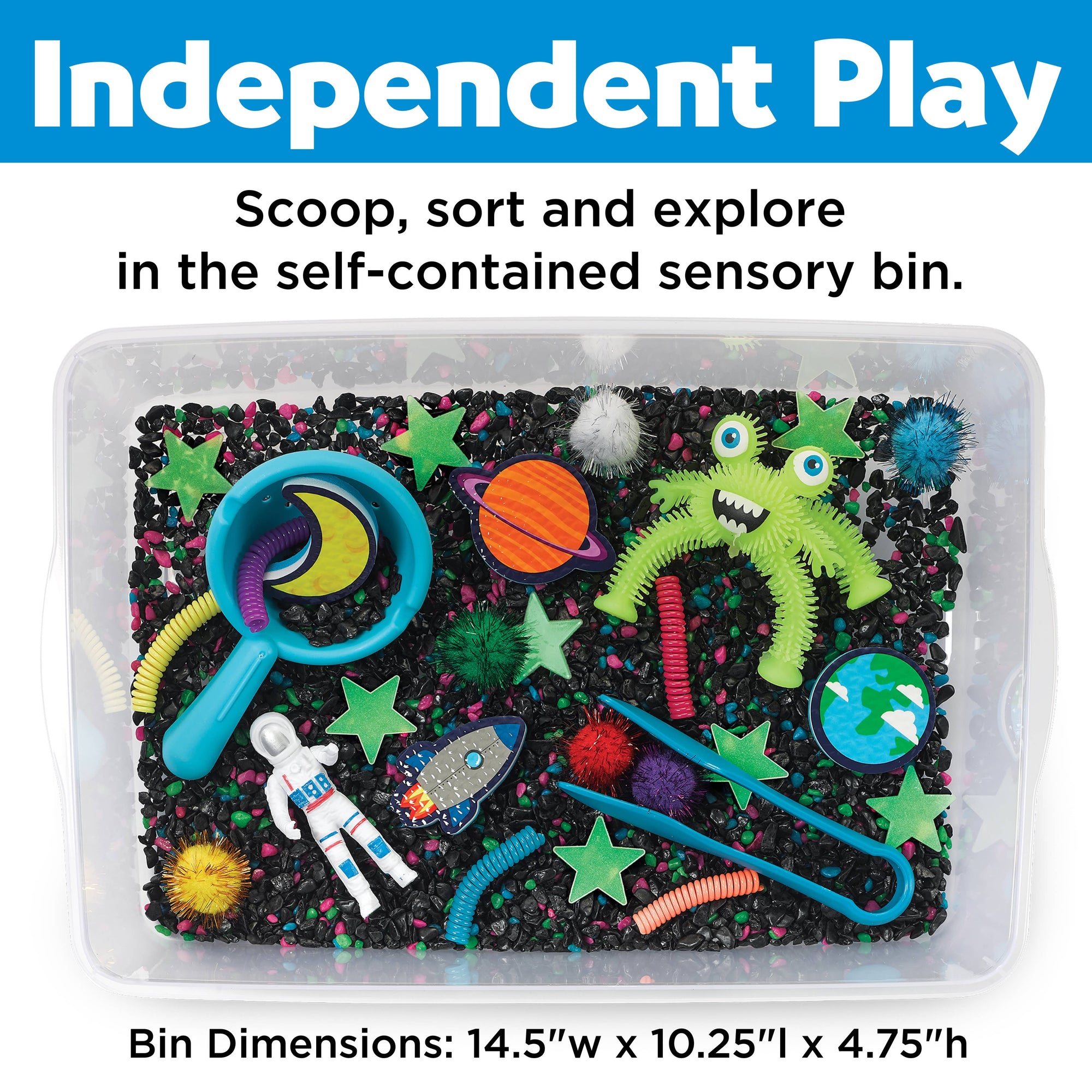 Sensory Bin Outer Space Activity Bin for Kids