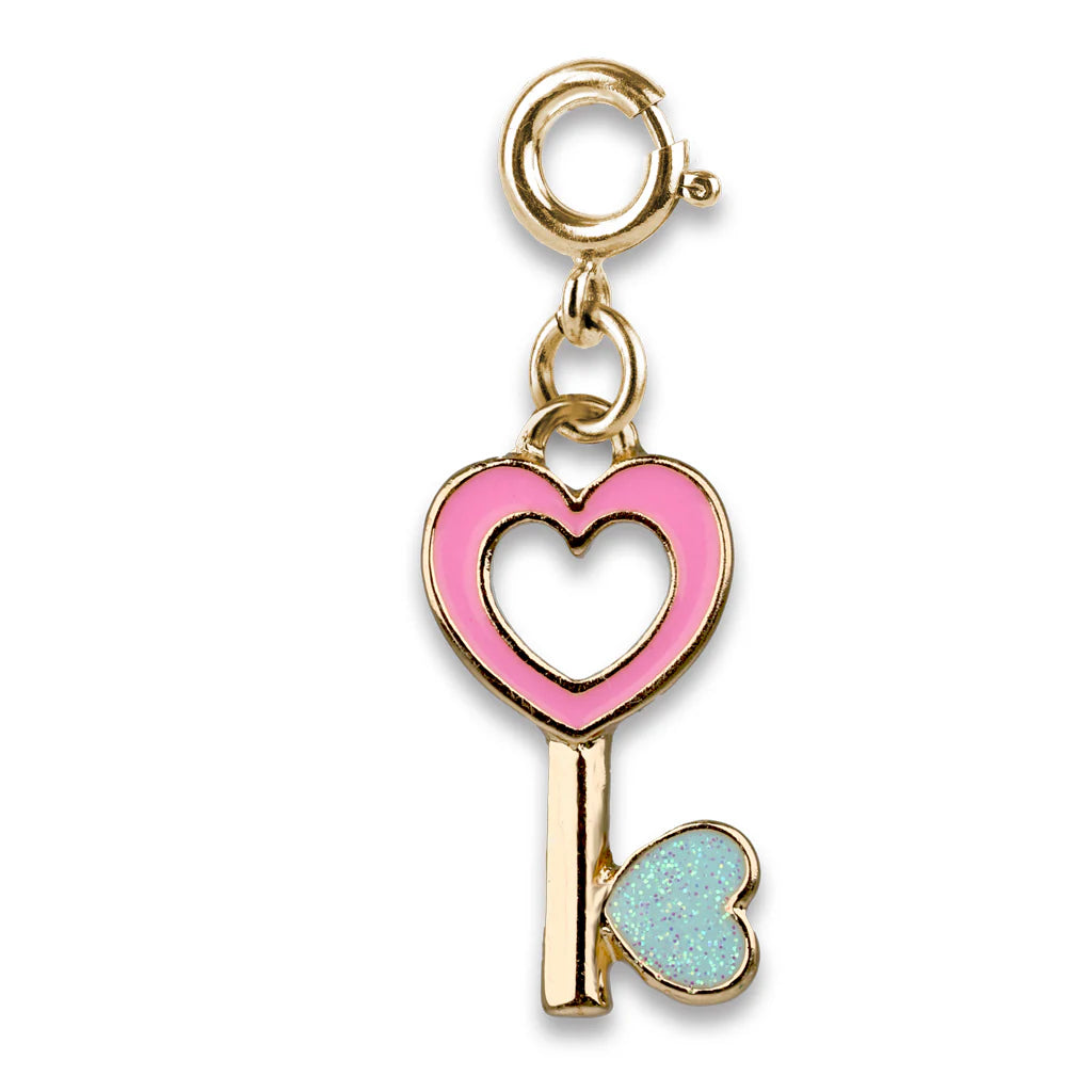 CHARM IT! Gold Hear Key Charm