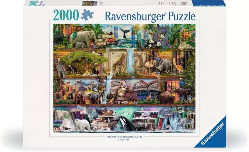 Ravensburger Wild Kingdom Shelves 2000 Piece Puzzle