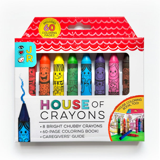 HOUSE OF CRAYONS WITH COLORING BOOK