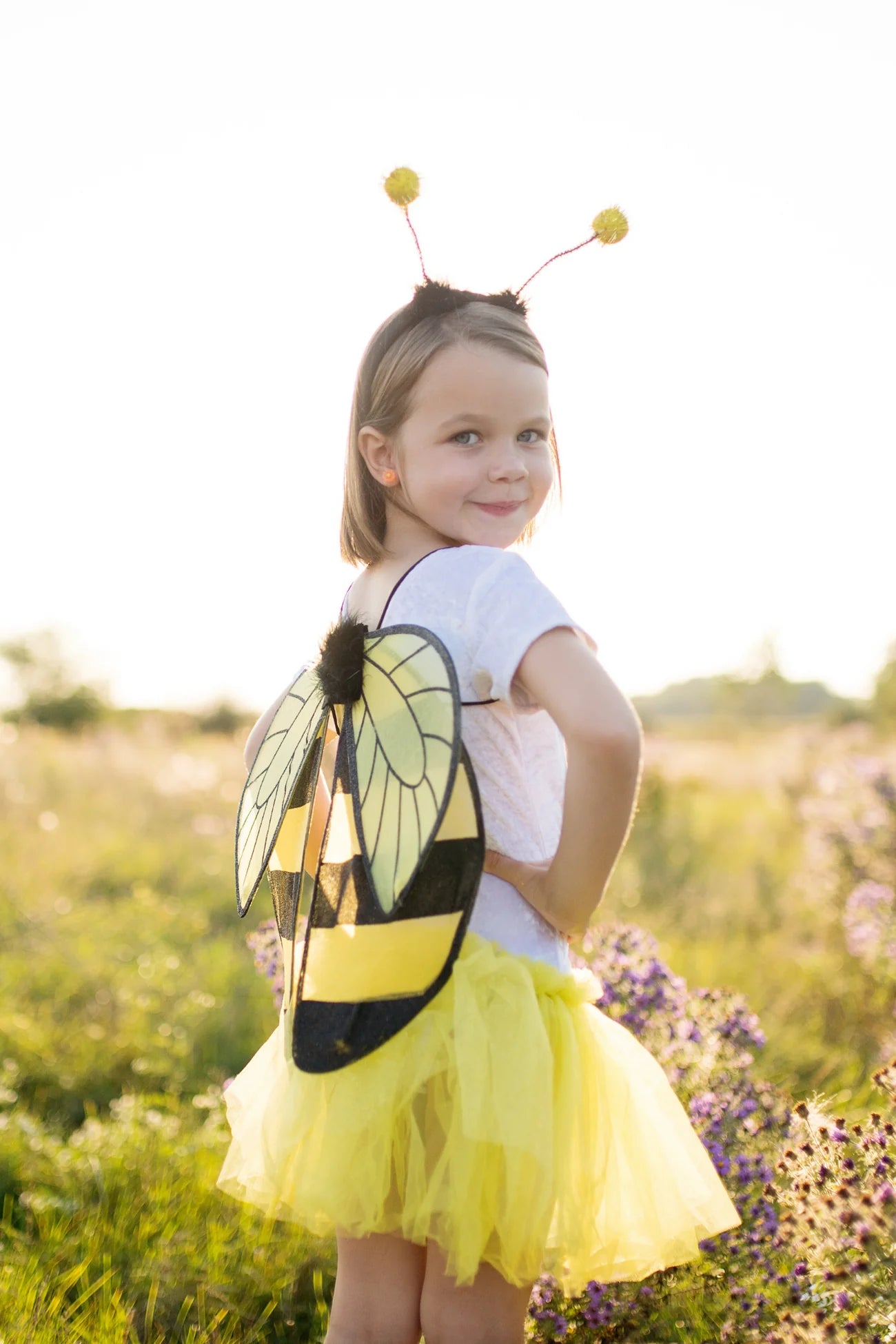 Bumblebee Tutu with Wings & Headband - Size 4/6