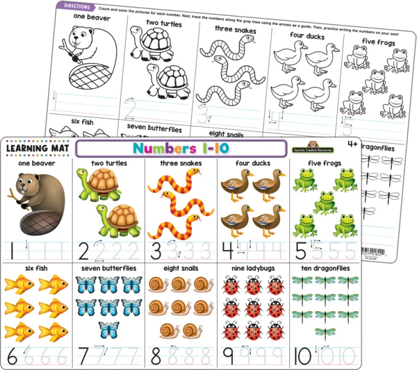 TCR Learning Mat - Numbers 1-10