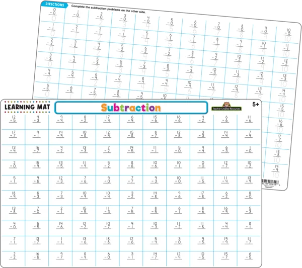 TCR Learning Mat - Subtraction