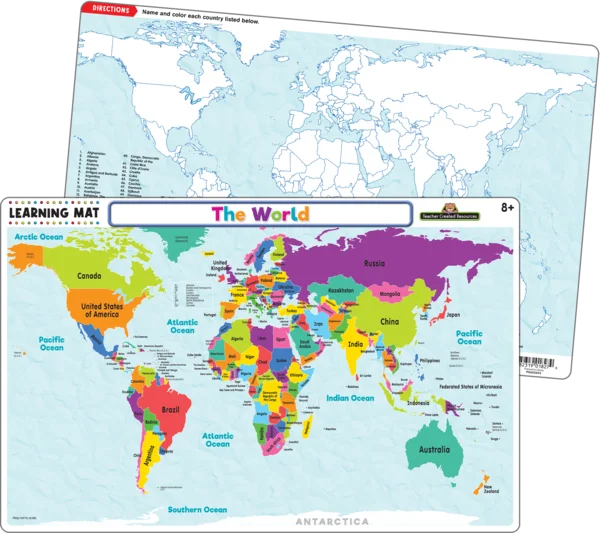 TCR Learning Mat - The World