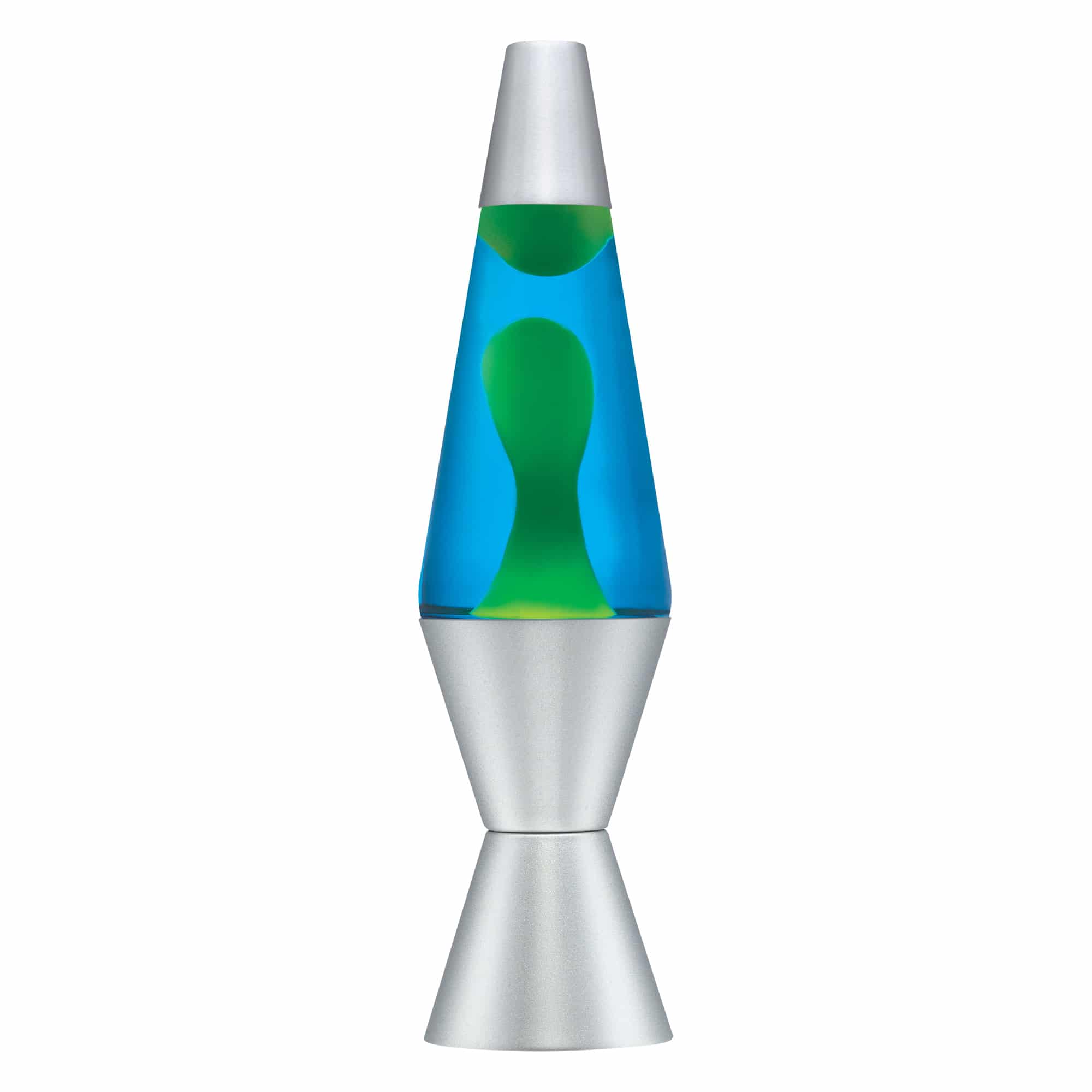 Yellow, Blue & Silver 14.5" Lava Lamp