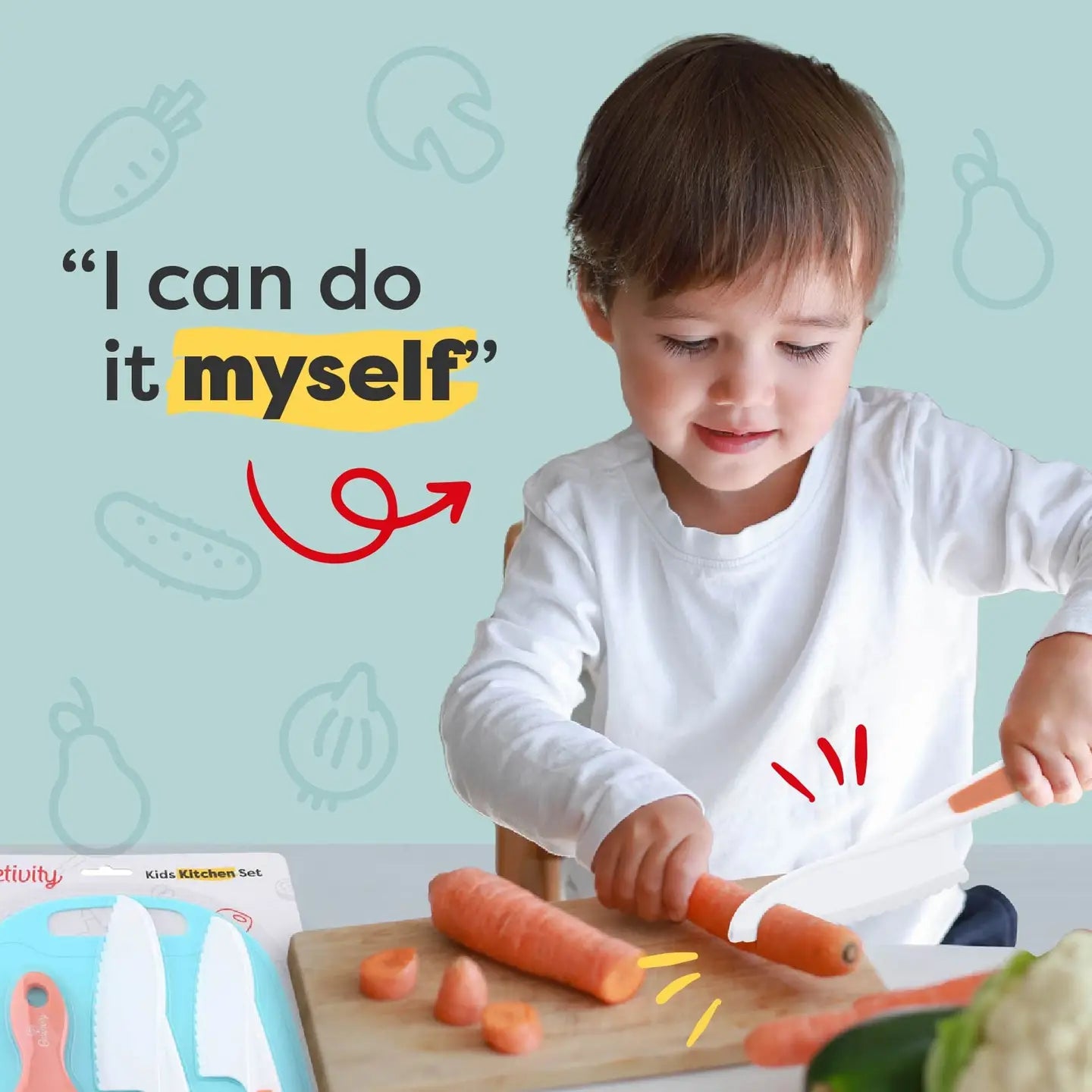 Kid-Safe Montessori Knife Set