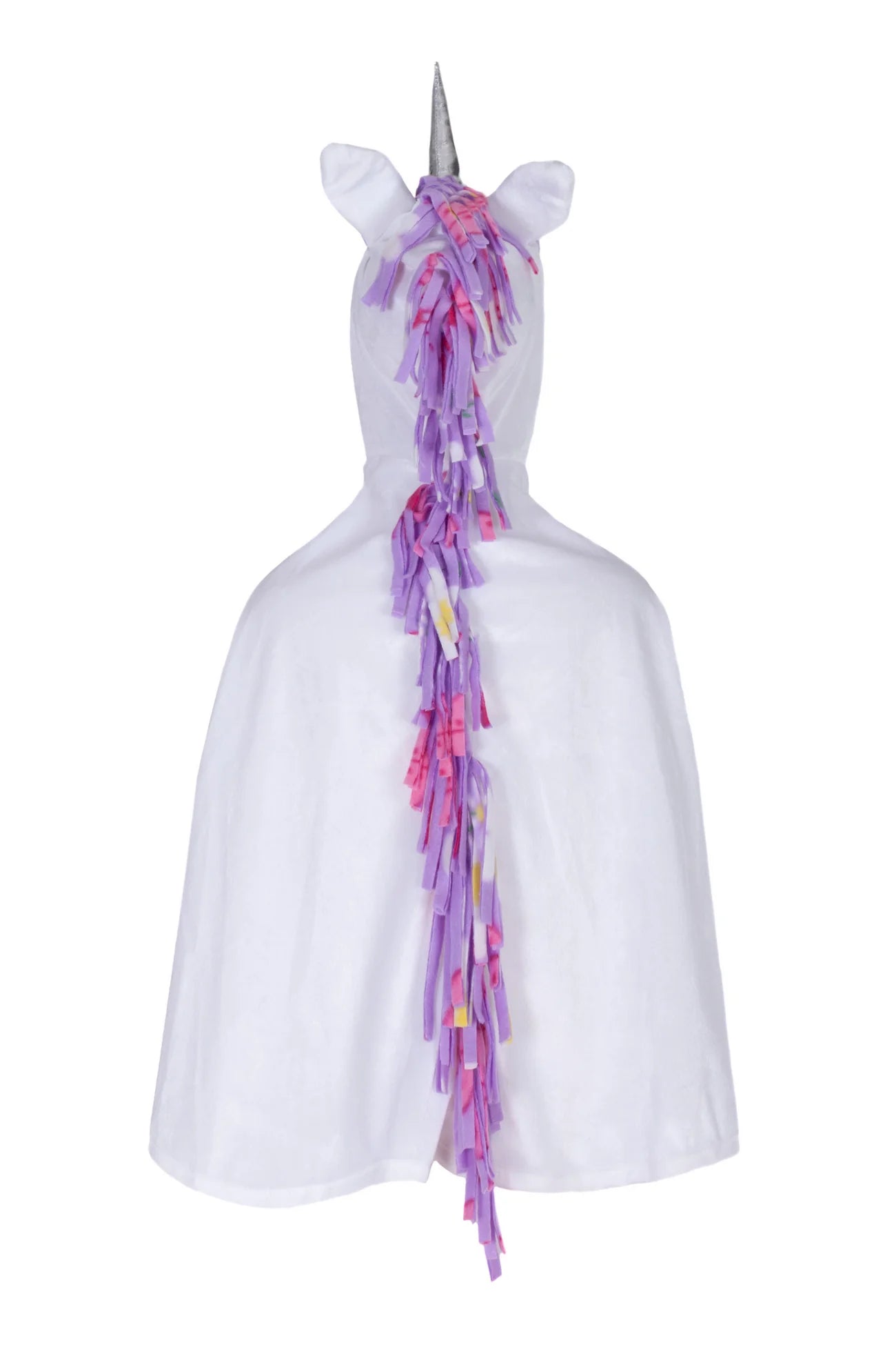 White Unicorn Toddler Cape, Size 2/3