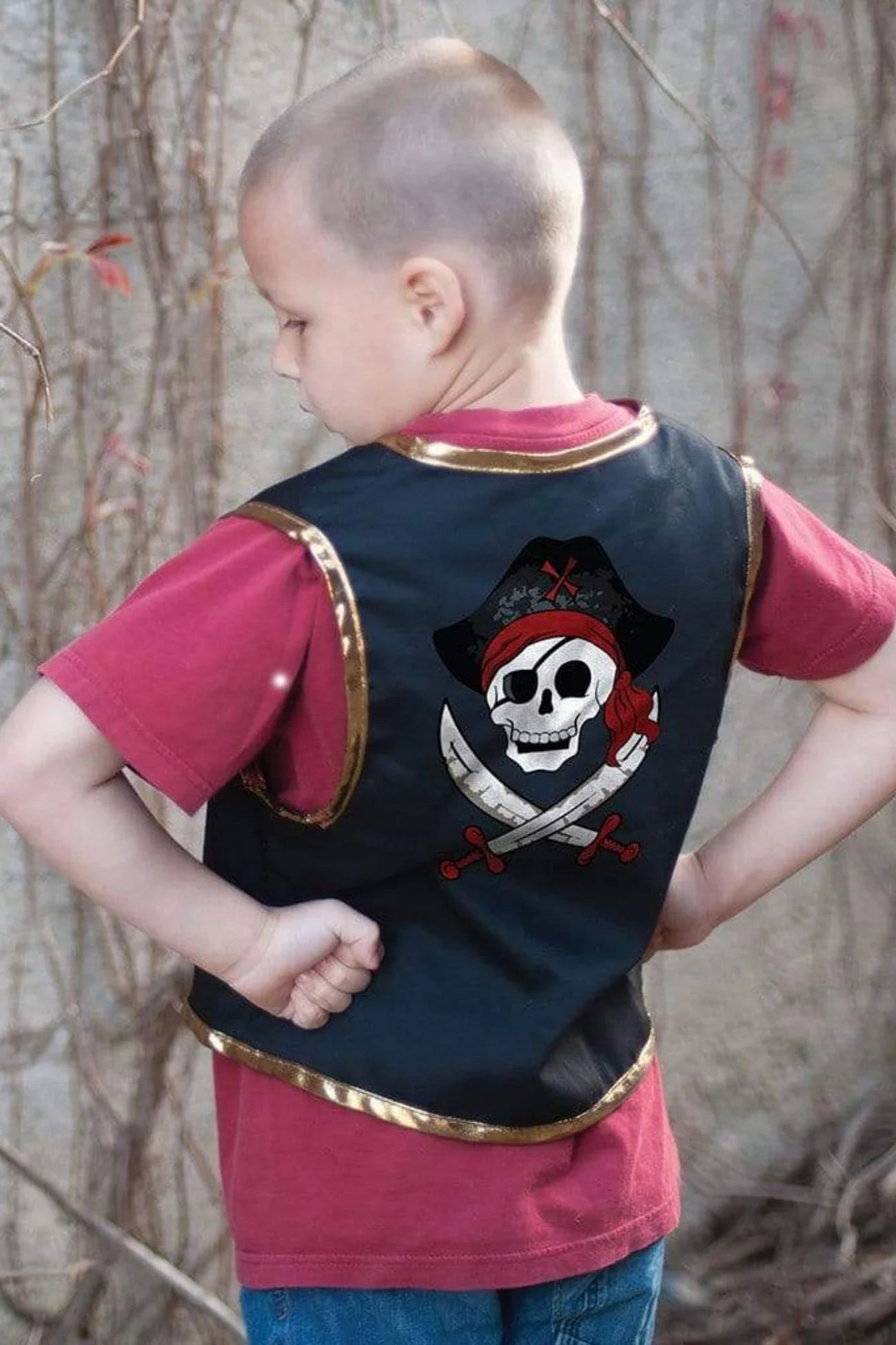 Pirate Vest with Eye Patch, Size 5/6