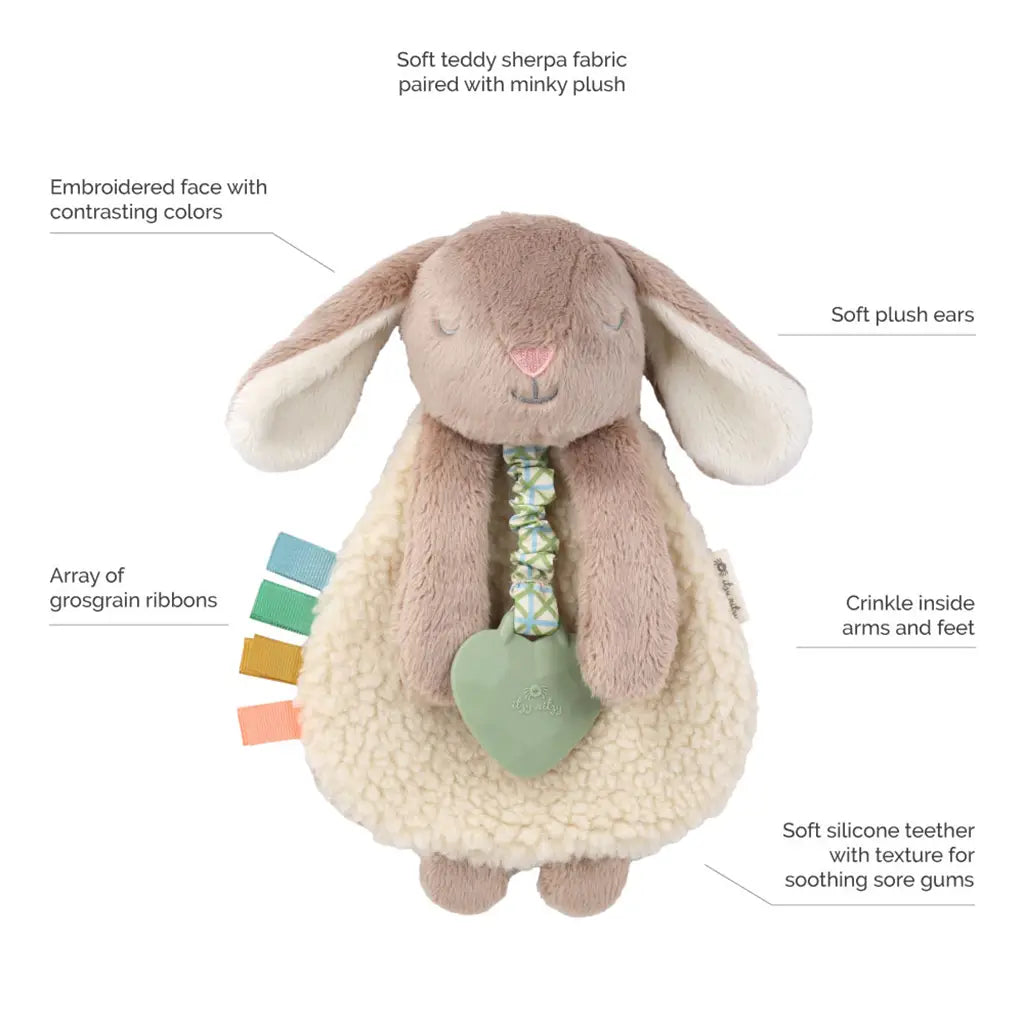 Taupe Bunny Itzy Friends Lovey Plush