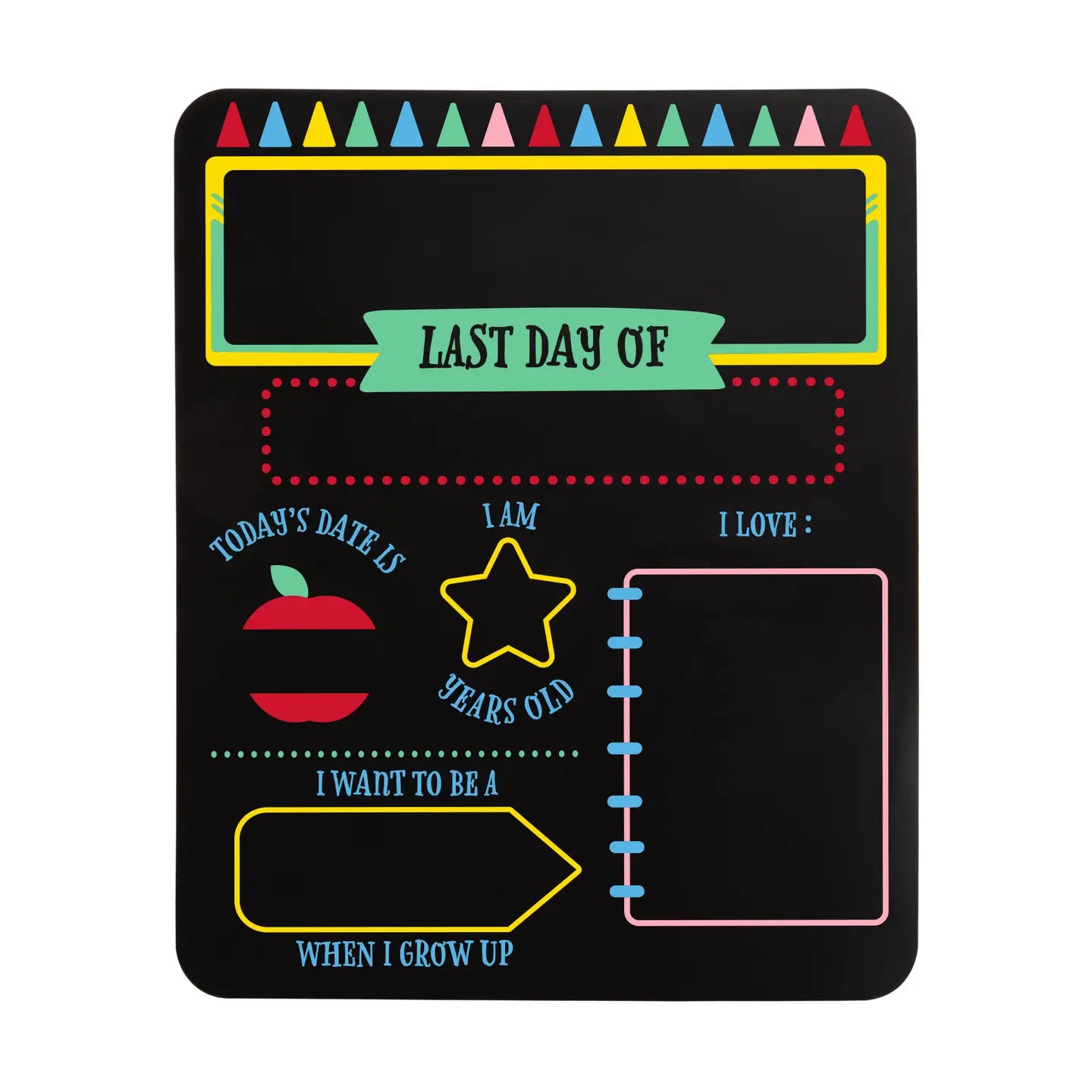 First and Last Day of School Reversible Chalkboard