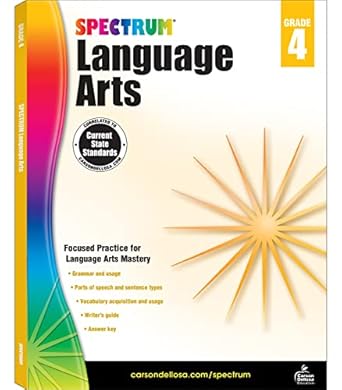 Spectrum Language Arts Workbook Grade 4 Paperback