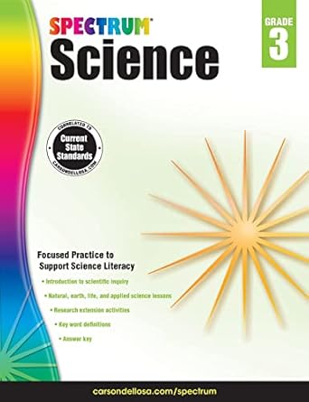 Spectrum Science Workbook Grade 3 Paperback