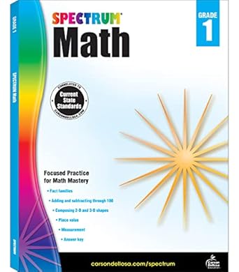 Spectrum Math Workbook Grade 1 Paperback