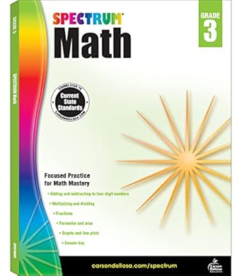 Spectrum Math Workbook Grade 3 Paperback