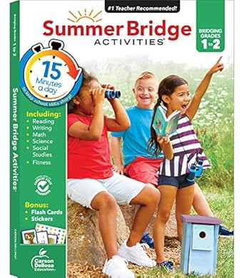 Summer Bridge Activities Workbook Grade 1-2 Paperback