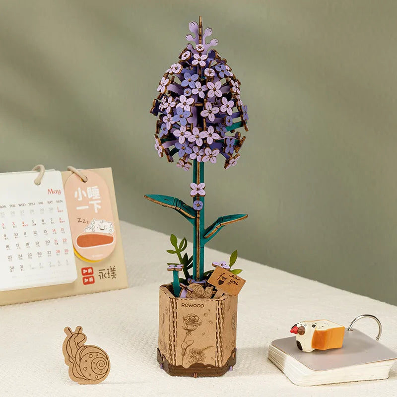 Wooden Bloom Craft Kit - Lilac