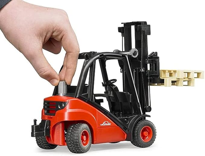 Bruder Linde H30D Forklift with 2 Pallets