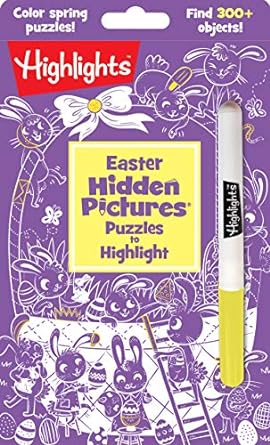 Easter Hidden Pictures Puzzles to Highlight