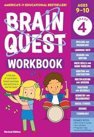 Brain Quest Workbook: 4th Grade Revised Ed.