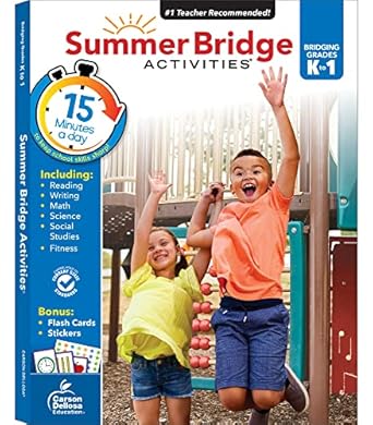 Summer Bridge Activities Workbook Grade K-1 Paperback