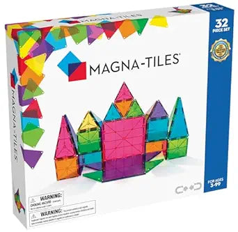 Magna-Tiles Clear Colors 32 Piece