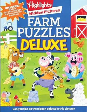 Highlights Hidden Pictures Farm Puzzles Deluxe