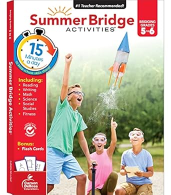 Summer Bridge Activities Workbook Grade 5-6 Paperback