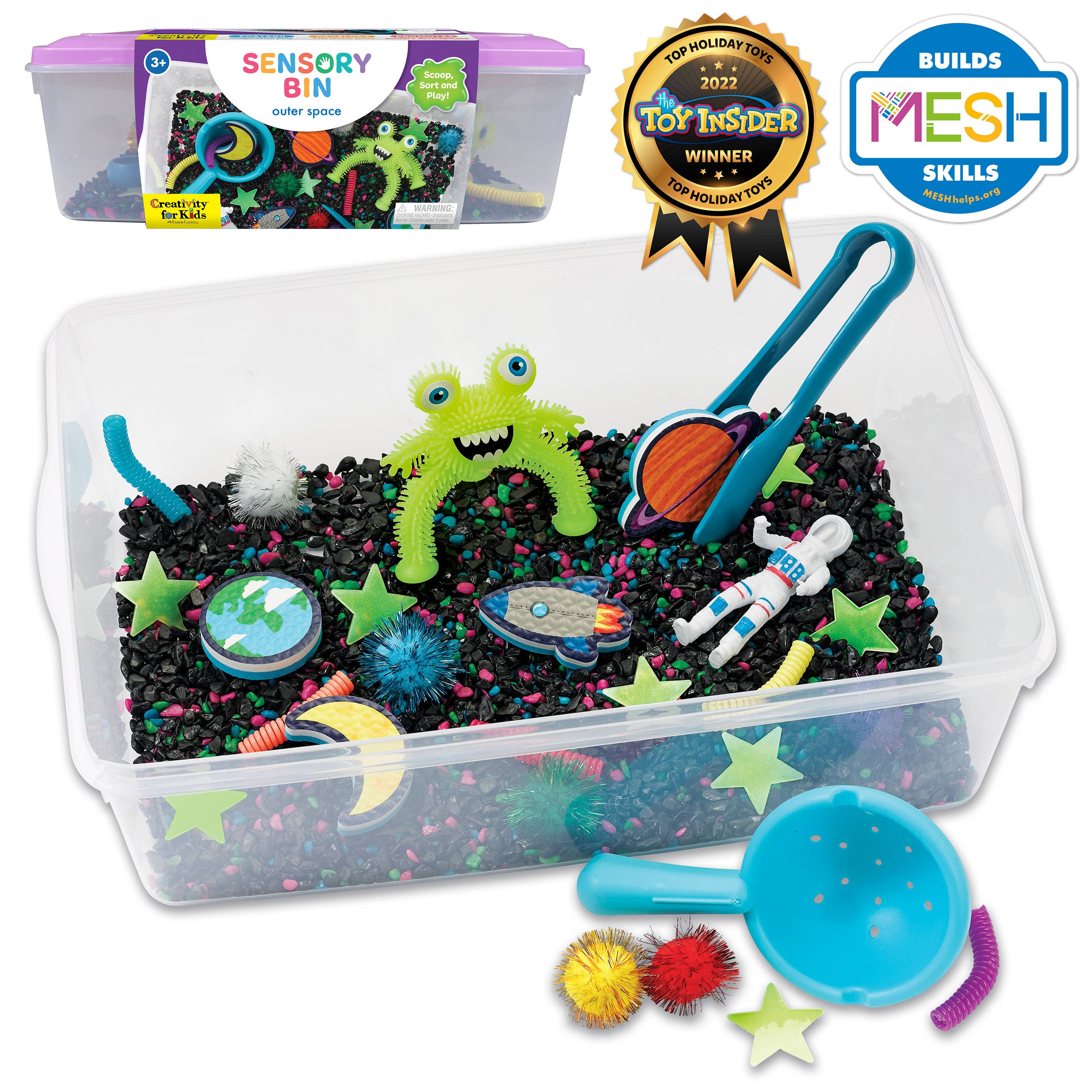 Sensory Bin Outer Space Activity Bin for Kids