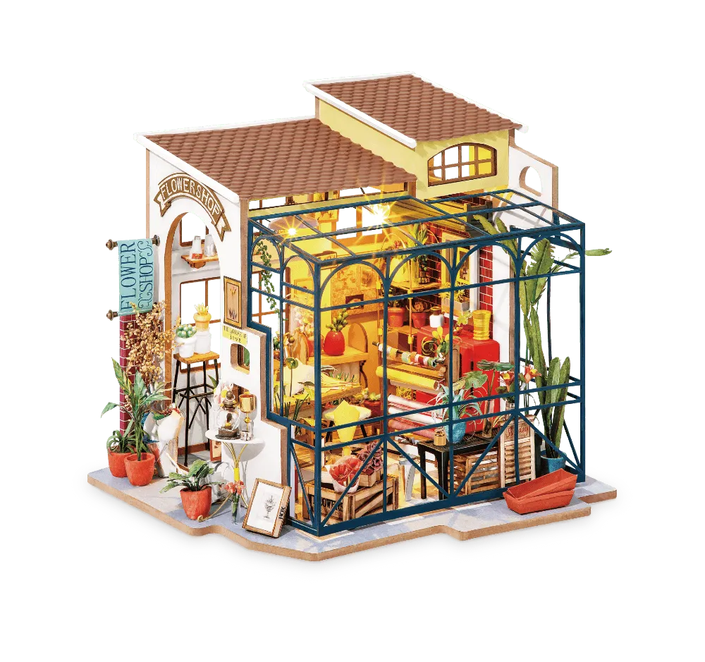 Emily's Flower Shop 3D Miniature House Kit