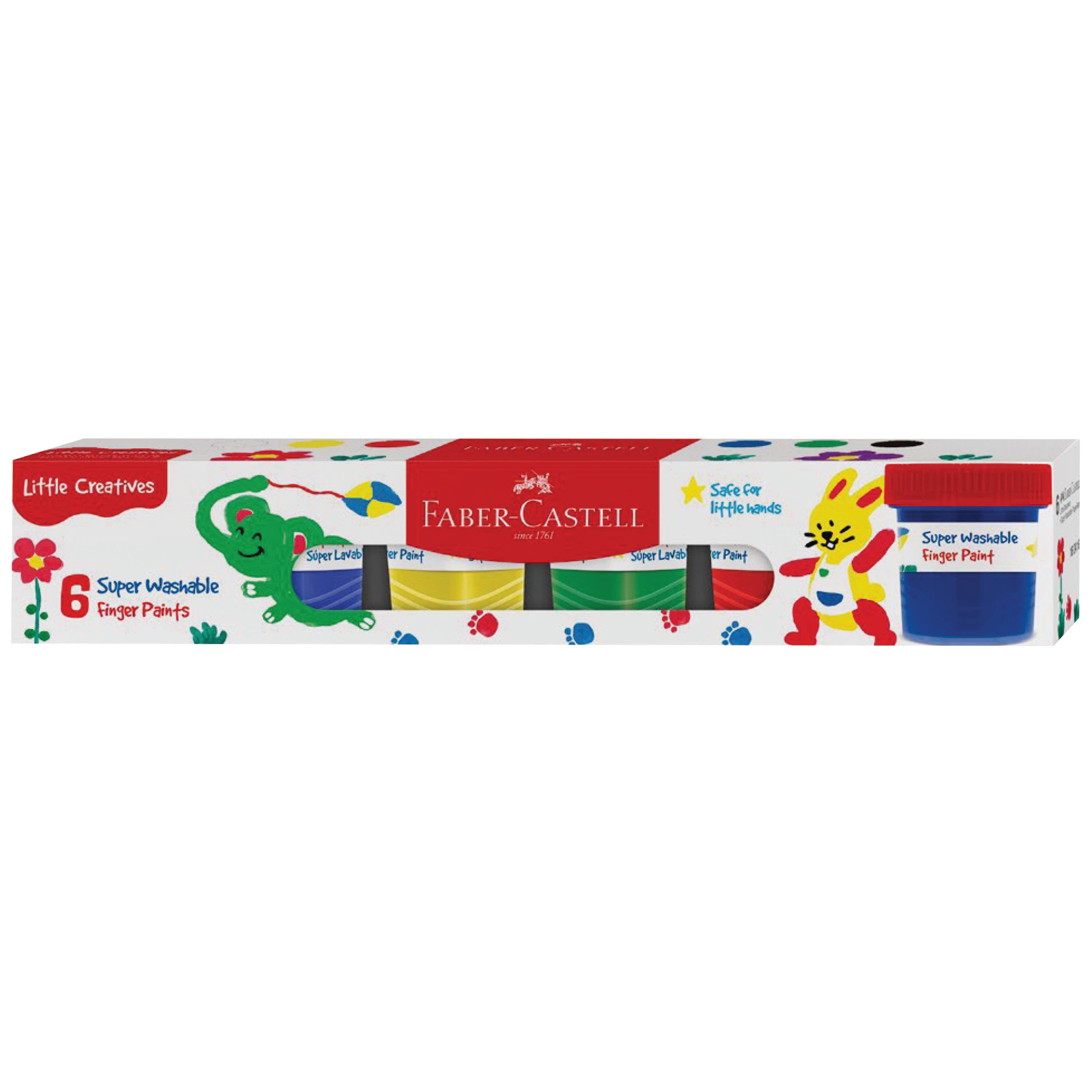 Little Creatives Fingerpaints 6 Ct