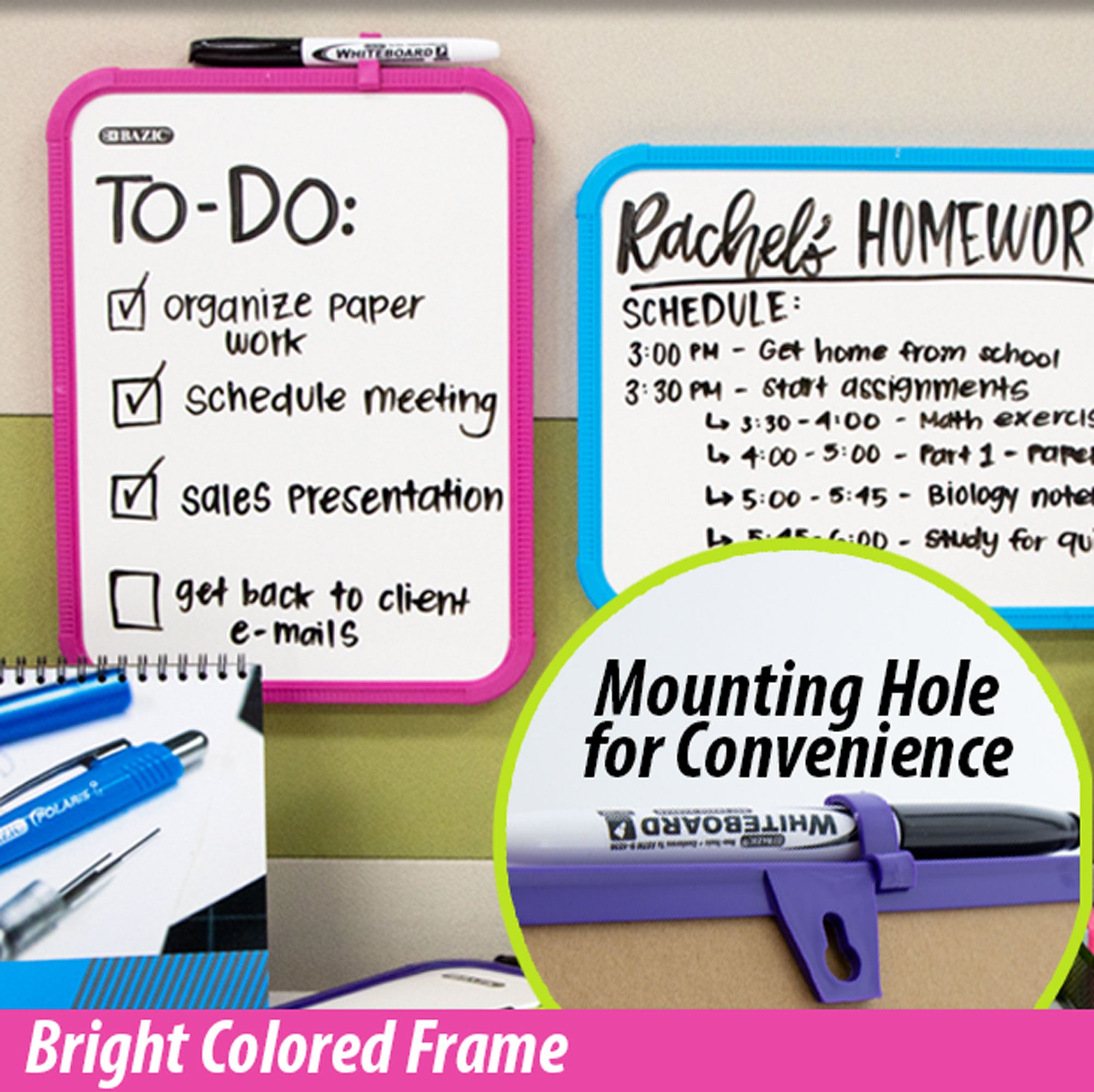 8.5" x 11" Dry Erase Board with Marker