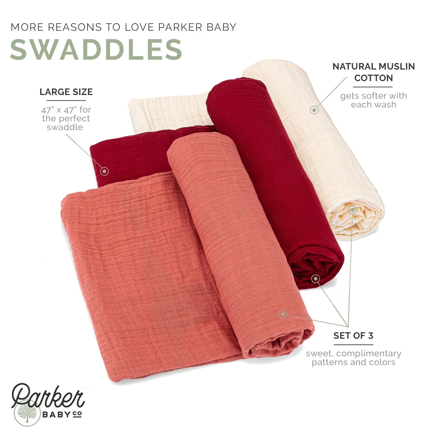 Muslin Swaddle Set