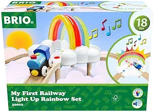 Brio My First Railway Light Up Rainbow Set