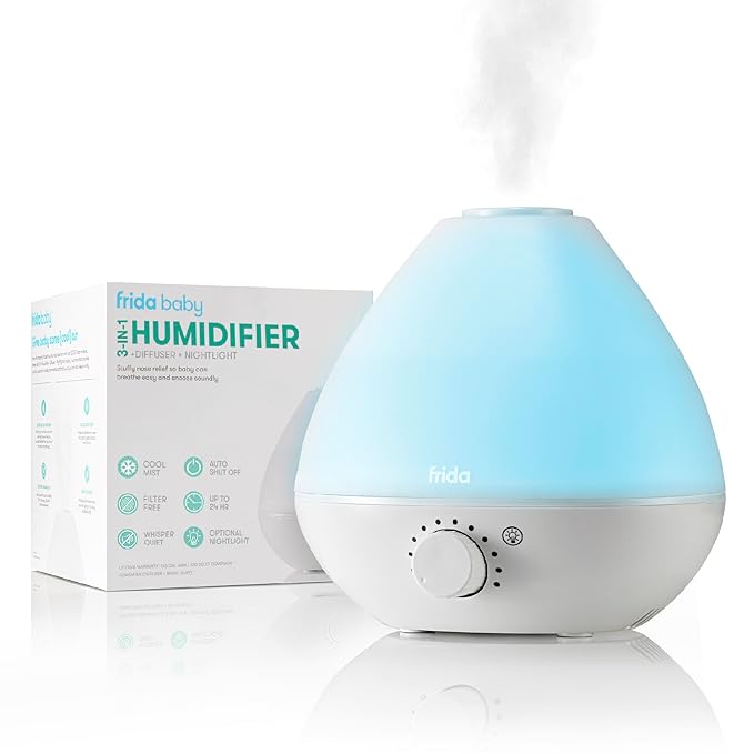 FridaBaby BreatheFrida 3-in-1 Humidifier, Diffuser, & Nightlight