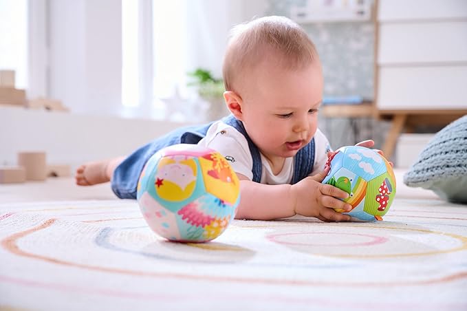 Haba - Rainbow World 4.5" Soft Baby Ball