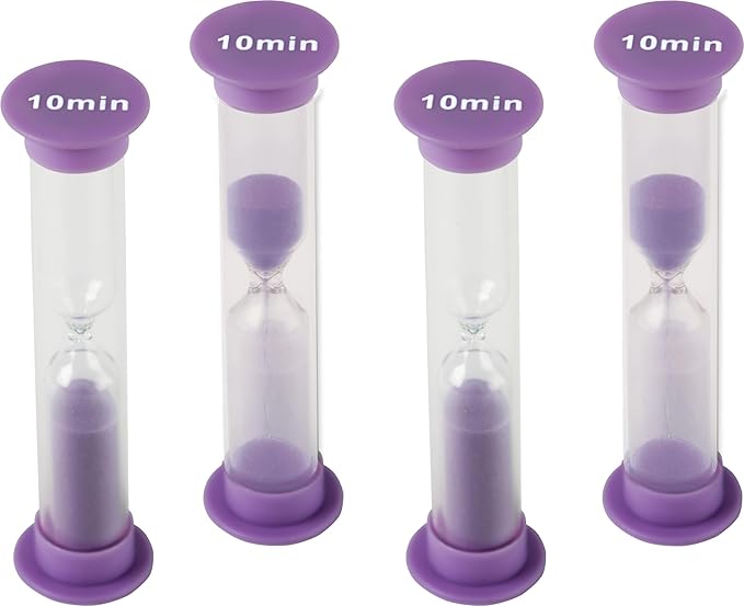 Sand Timer 10 Minute Set of 4