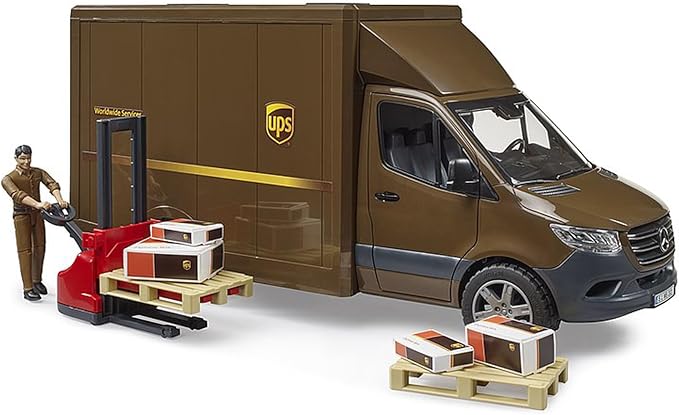 Bruder UPS Sprinter Truck with Manual Pallet Jack