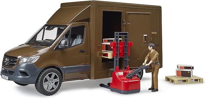 Bruder UPS Sprinter Truck with Manual Pallet Jack