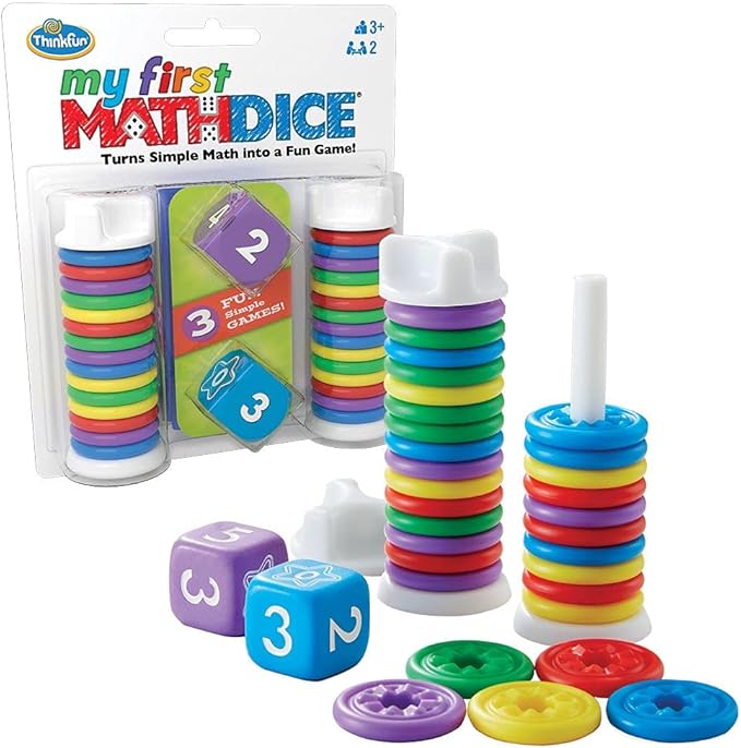 My First Math Dice - Fun Game That Teaches Math and Counting Skills to Kids Age 3 and Up