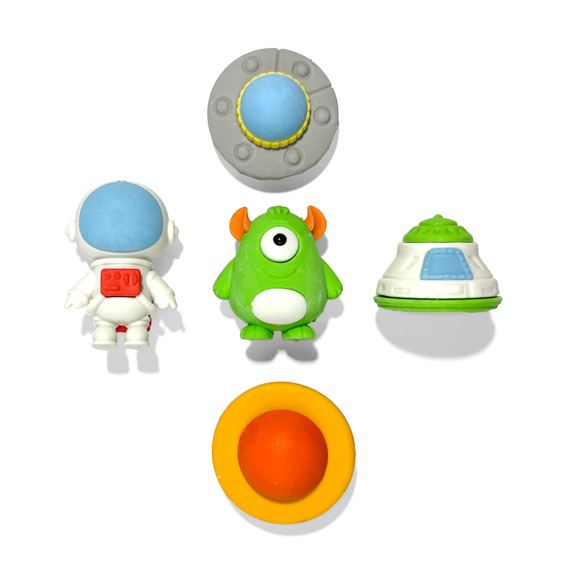 Outta This World-Scented Puzzle Eraser-Set of 5